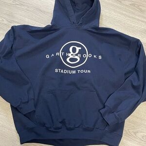 Garth Brooks Hoodie XL - Stadium Tour Edition (can be unisex) Navy Blue